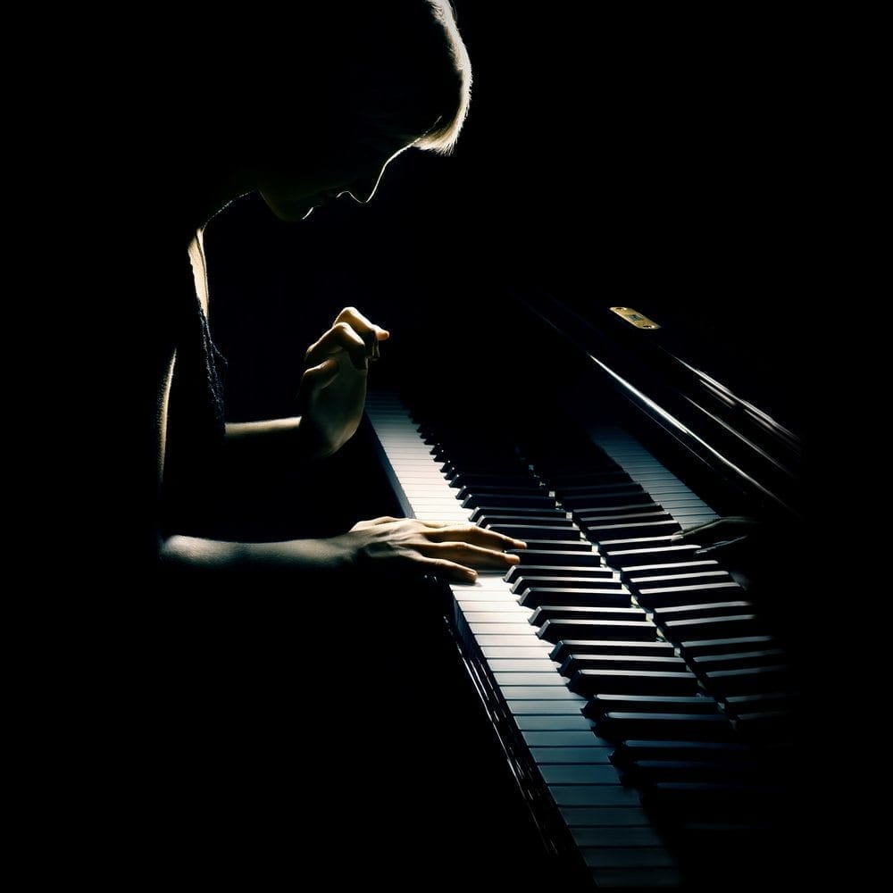 Man playing the piano