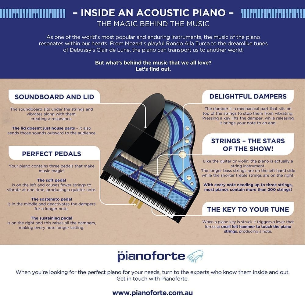 Take a look inside an acoustic piano